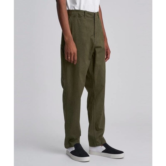 Saturdays NYC | NWT Kareem Carpenter Olive Pants Size 30 - Picture 2 of 11